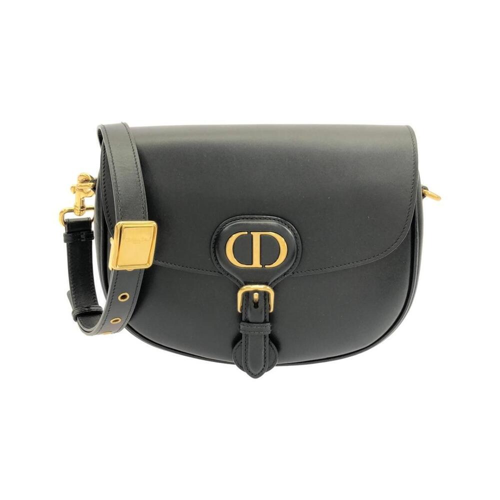 Christian Dior Bobby Leather Shoulder Bag Black